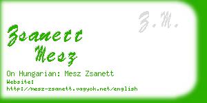 zsanett mesz business card